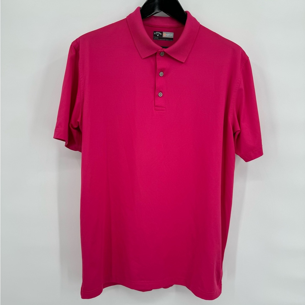 Callaway  Grand Slam opti-dri Hot Pink size‎ L Golf Polo Shirt